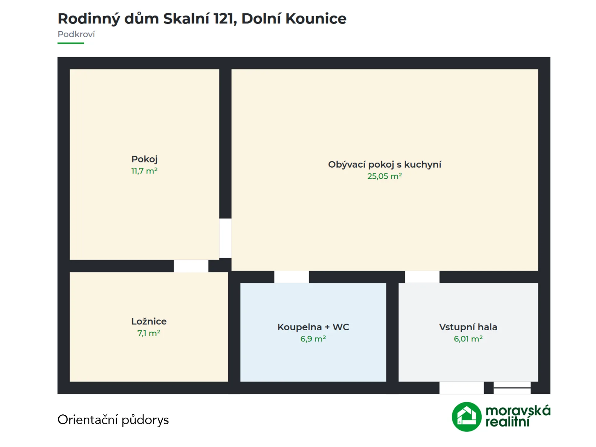 Rodinný dům pro dvě generace u řeky Jihlavy v Dolních Kounicích