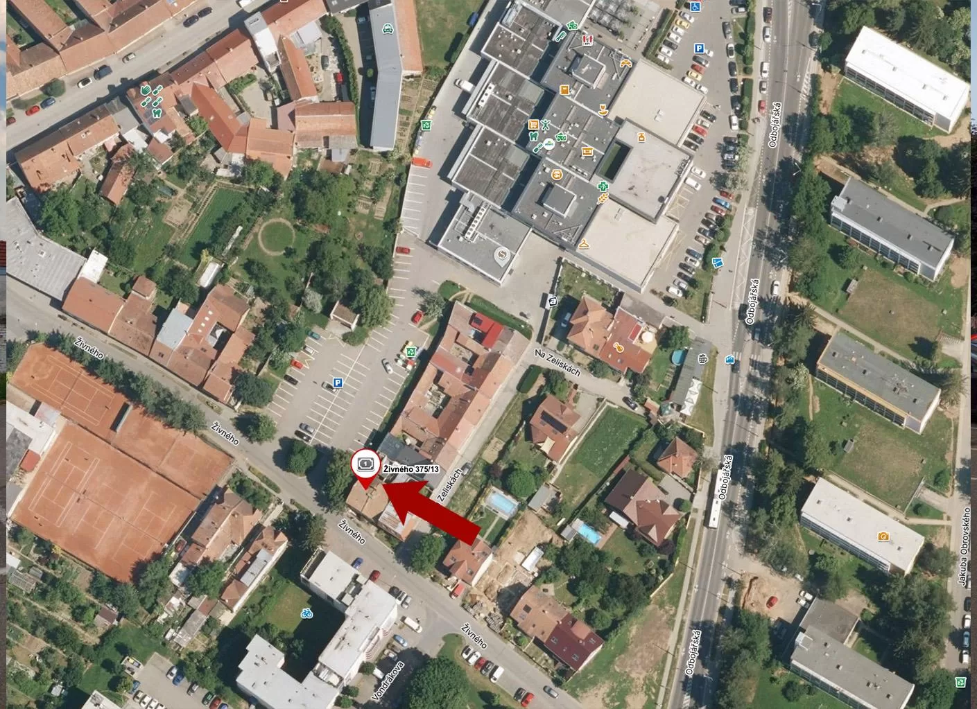 Pronájem reklamní plochy v Brně - Bystrci, ul. Živného